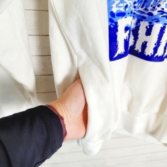 VINTAGE PUERTO VALLARTA MEXICO FISHING SWEATSHIRT, W POCKETS, SZ MEDIUM - Picture 2 of 12